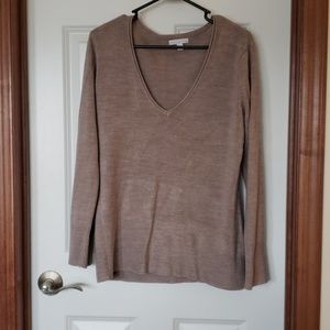 Camel NY & Co v-neck sweater (XL)